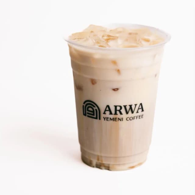 An Arwa Spanish latte over ice