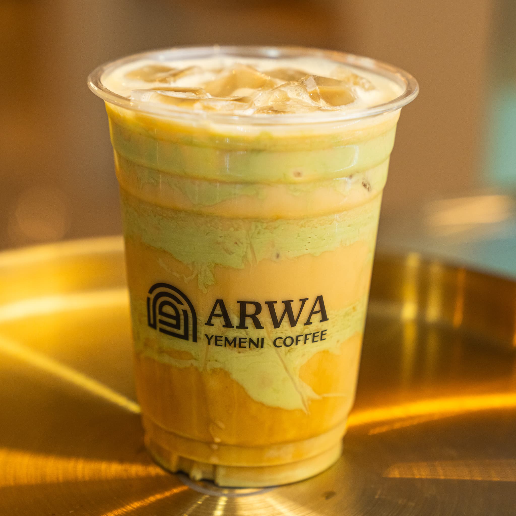 Pistachio latte